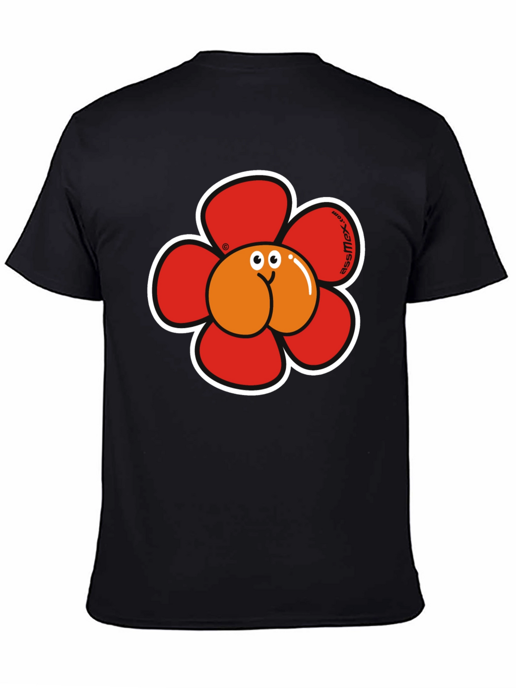 Funny Flower Butt Graphic T-Shirt