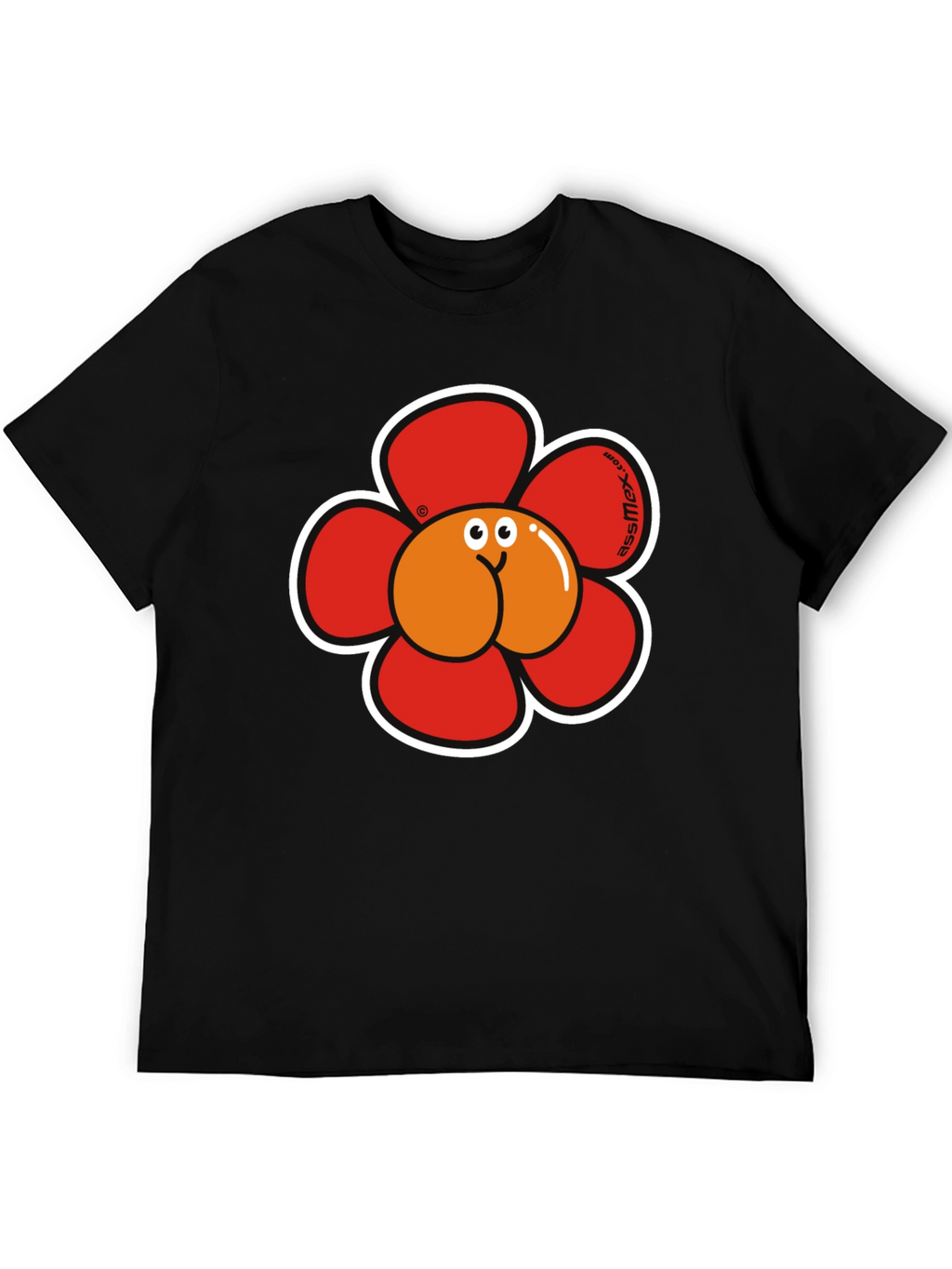 Funny Flower Butt Graphic T-Shirt