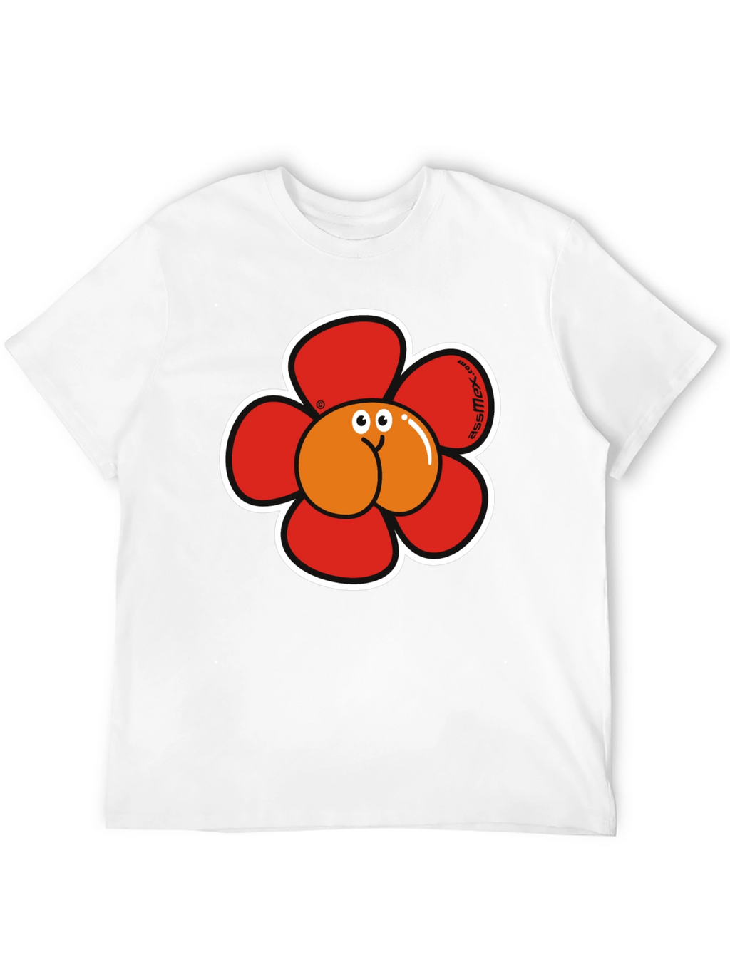 Funny Flower Butt Graphic T-Shirt