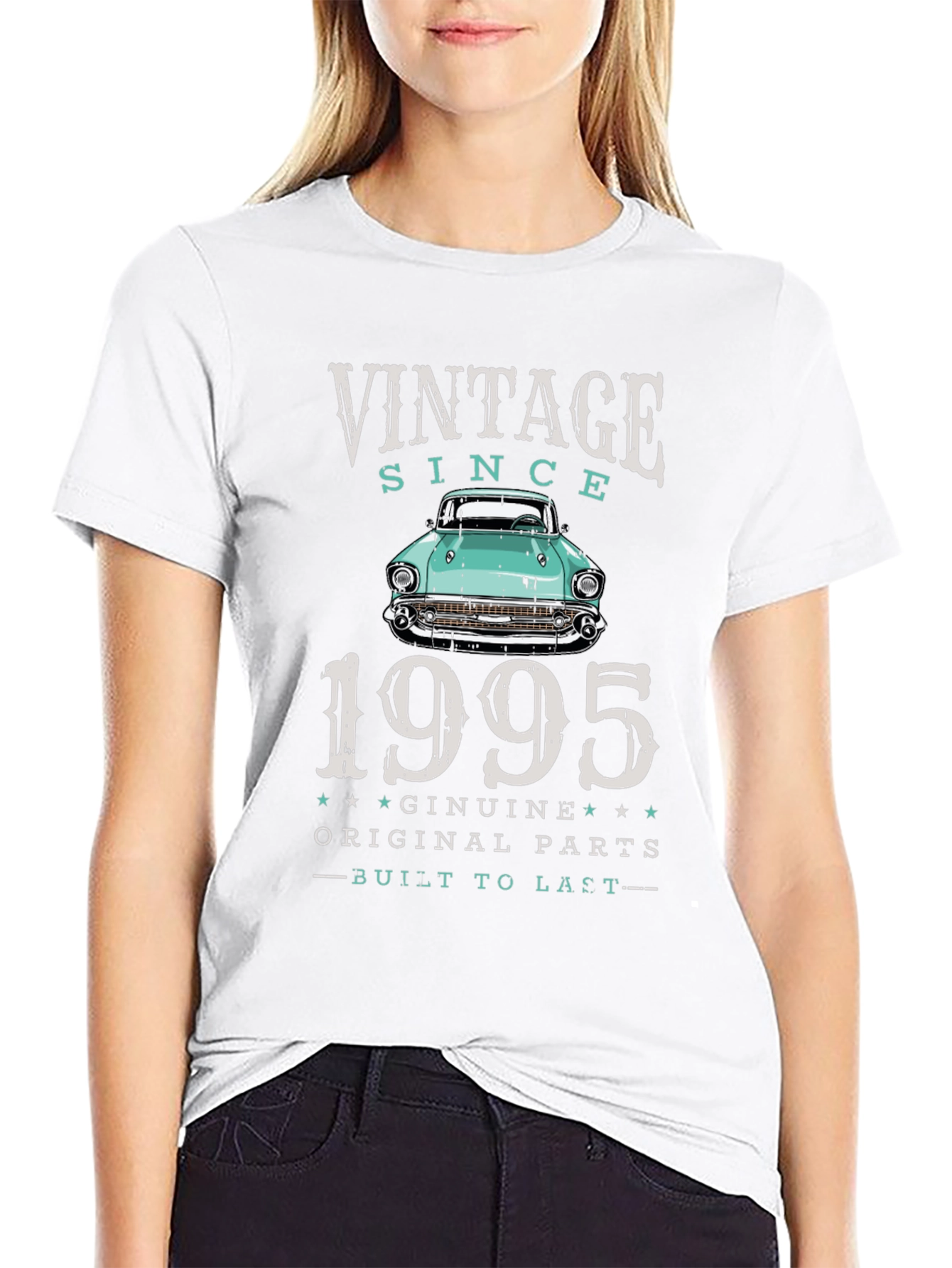 Vintage Since 1995 Classic Car Graphic T-Shirt