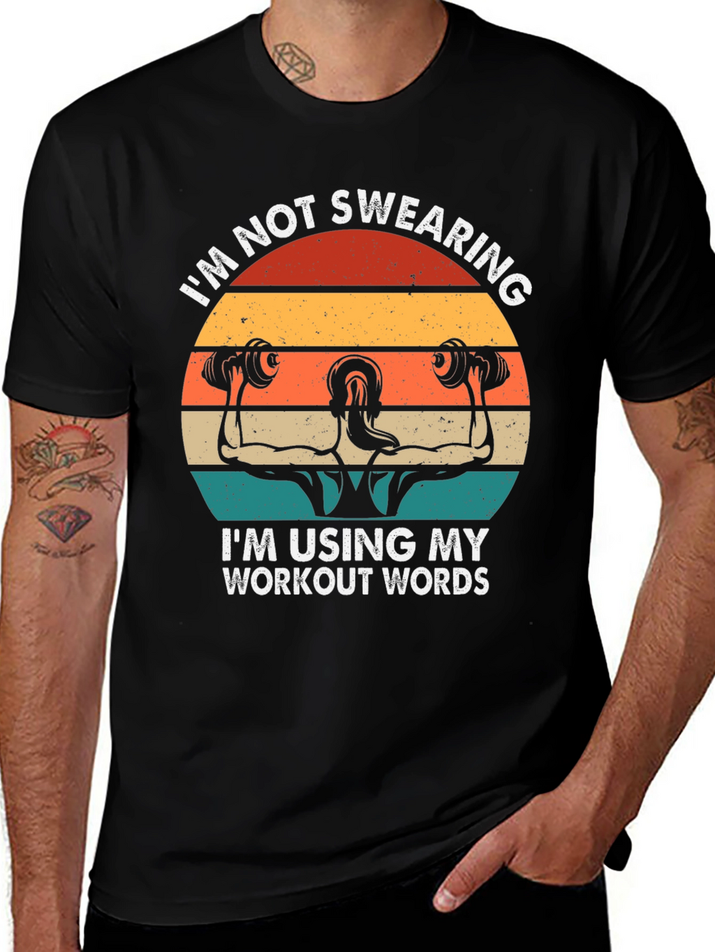 Workout Words T-Shirt - Gym Motivation Apparel