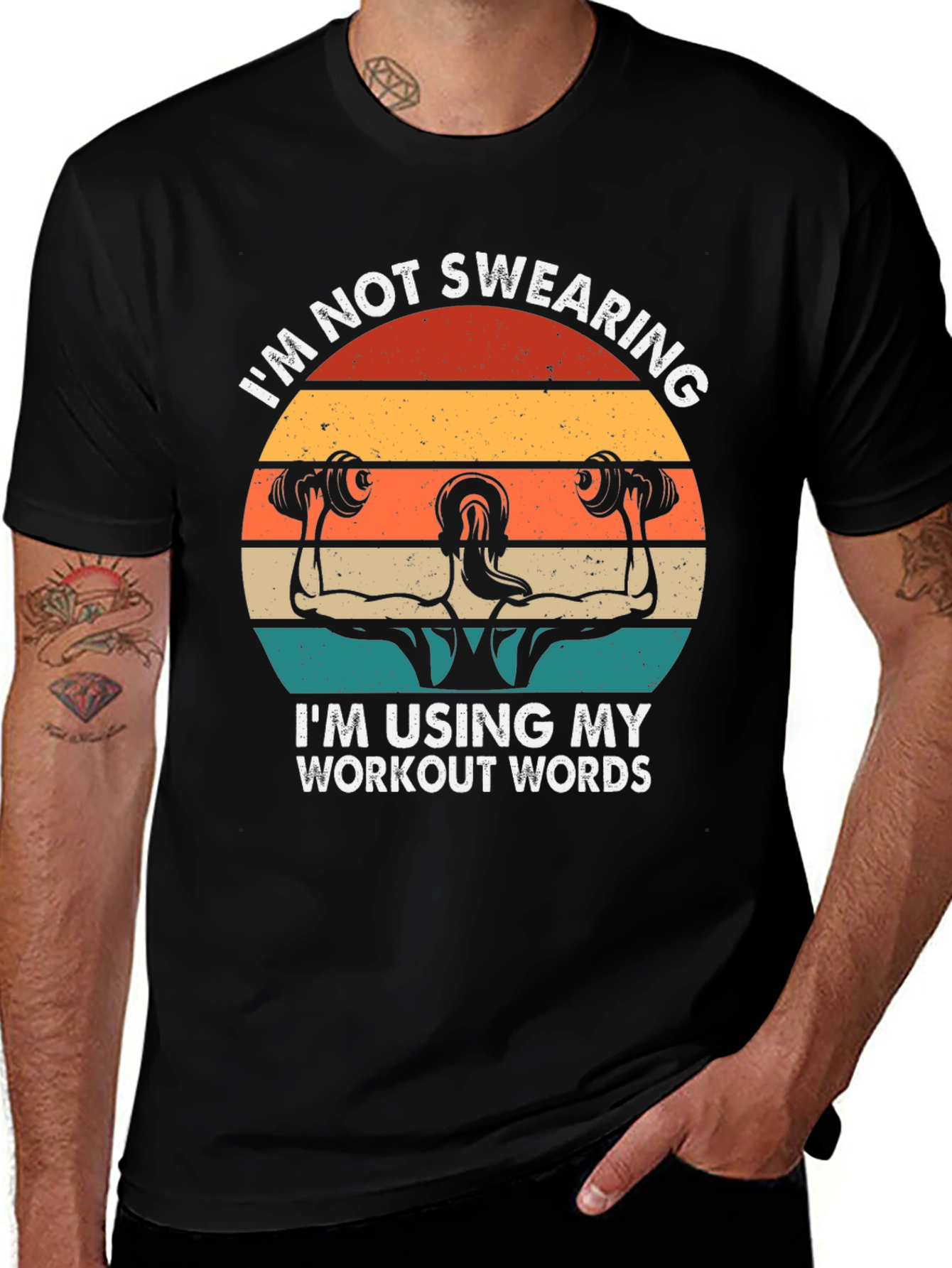 Workout Words T-Shirt - Gym Motivation Apparel
