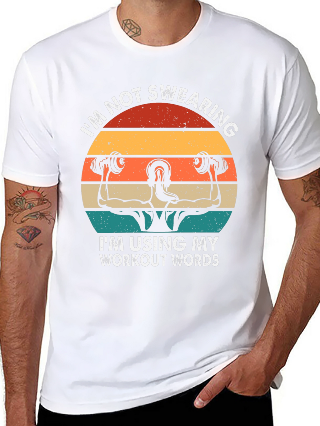 Workout Words T-Shirt - Gym Motivation Apparel