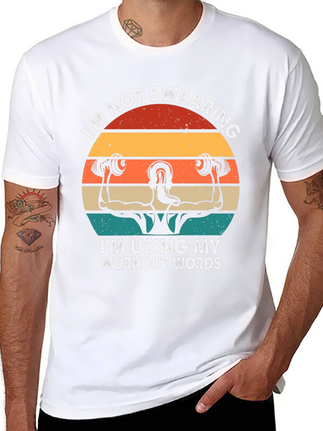 Workout Words T-Shirt - Gym Motivation Apparel
