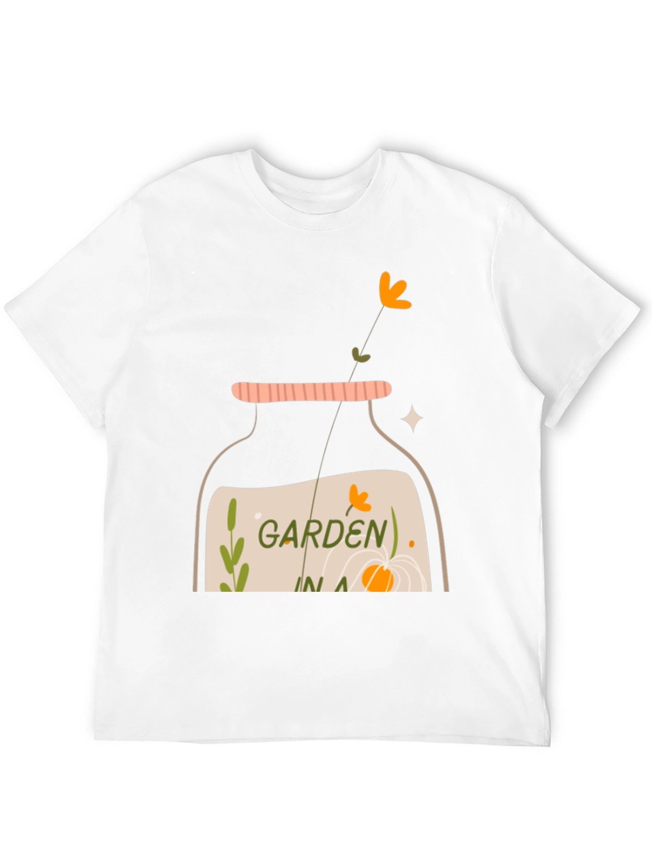 Garden in a Jar Graphic Tee - Black Casual T-Shirt
