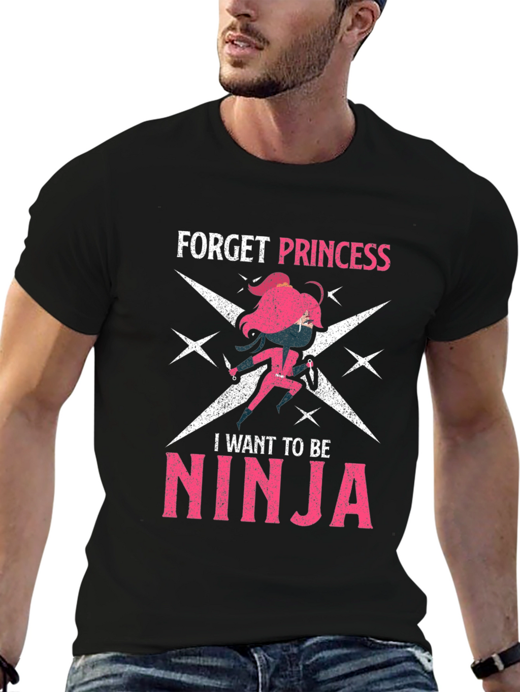 Forget Princess Be Ninja Graphic Tee