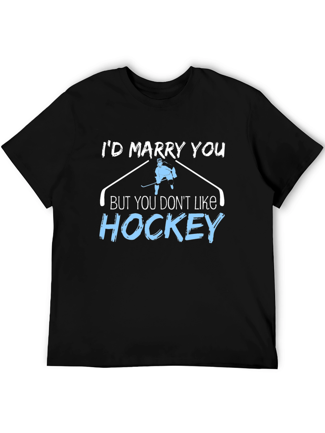 Hockey Fan Humor Graphic Tee - Id Marry You!