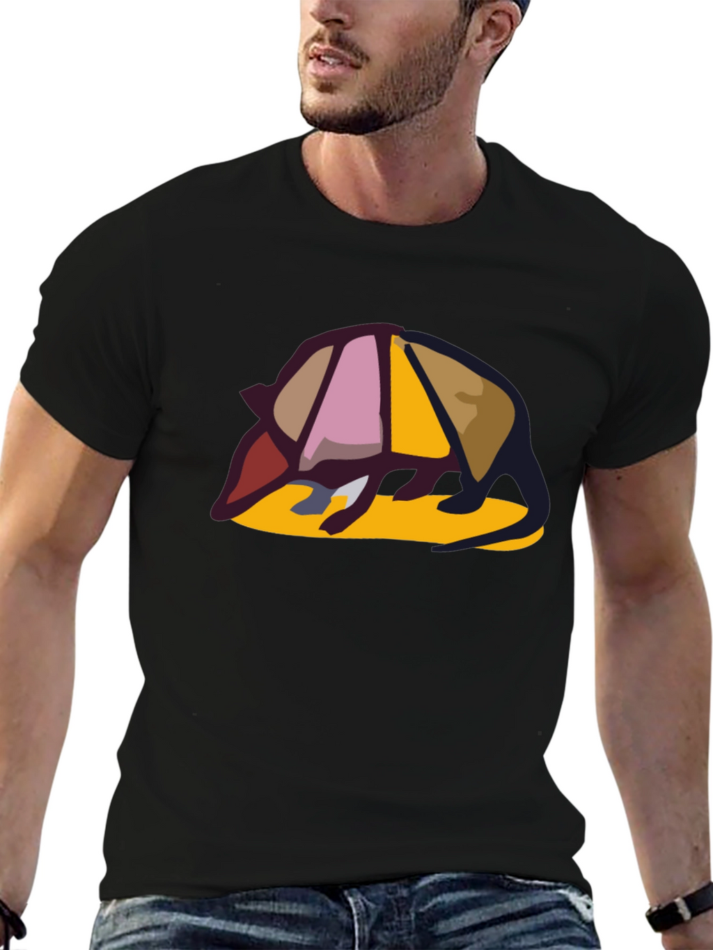 Armadillo Graphic Tee - Unique Design Casual Style