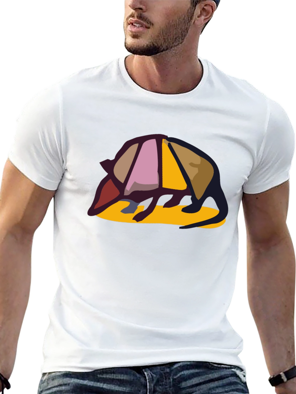 Armadillo Graphic Tee - Unique Design Casual Style