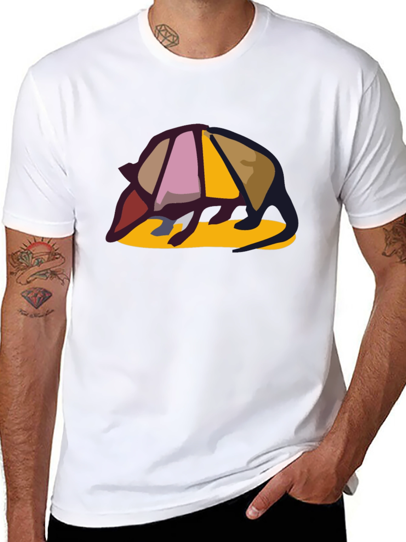 Armadillo Graphic Tee - Unique Design Casual Style