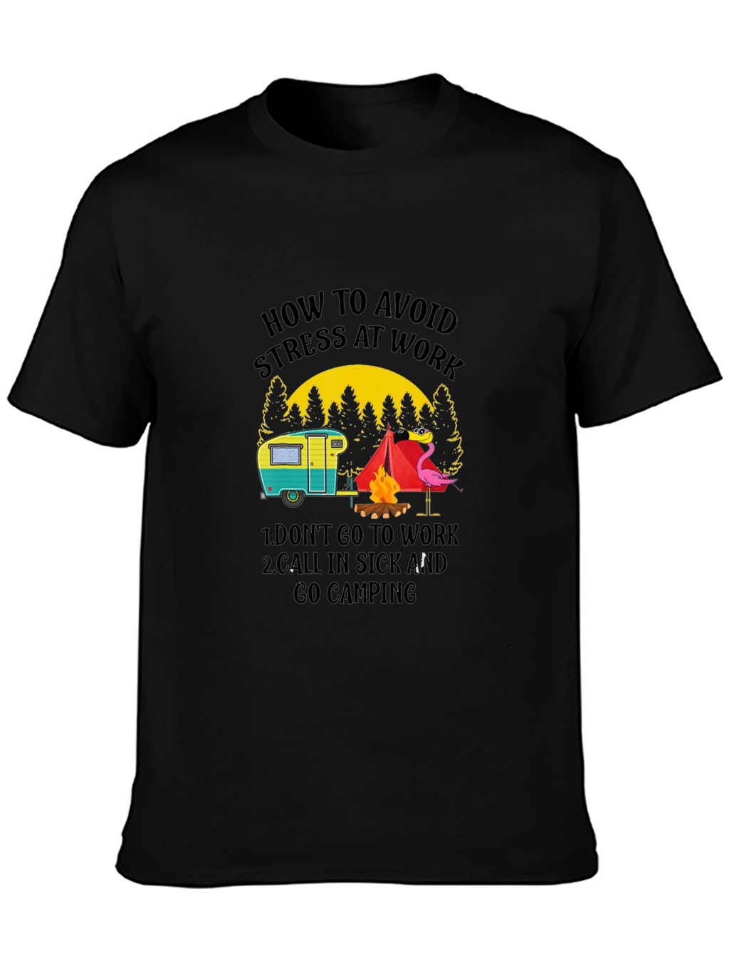 Avoid Stress Camping T-Shirt
