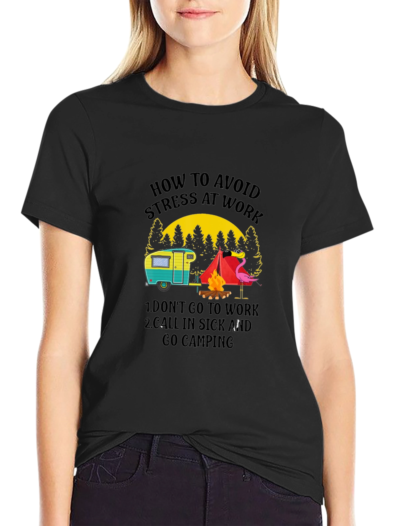 Avoid Stress Camping T-Shirt