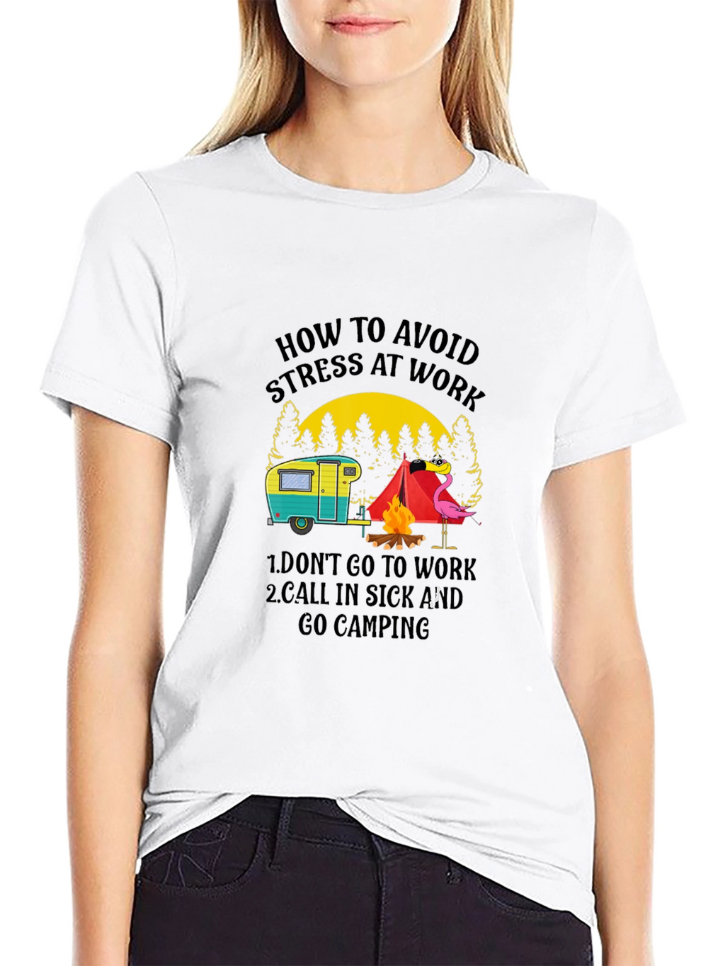 Avoid Stress Camping T-Shirt