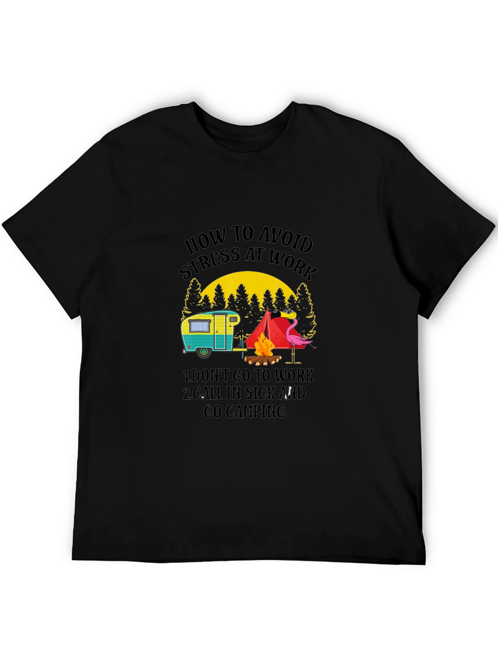 Avoid Stress Camping T-Shirt