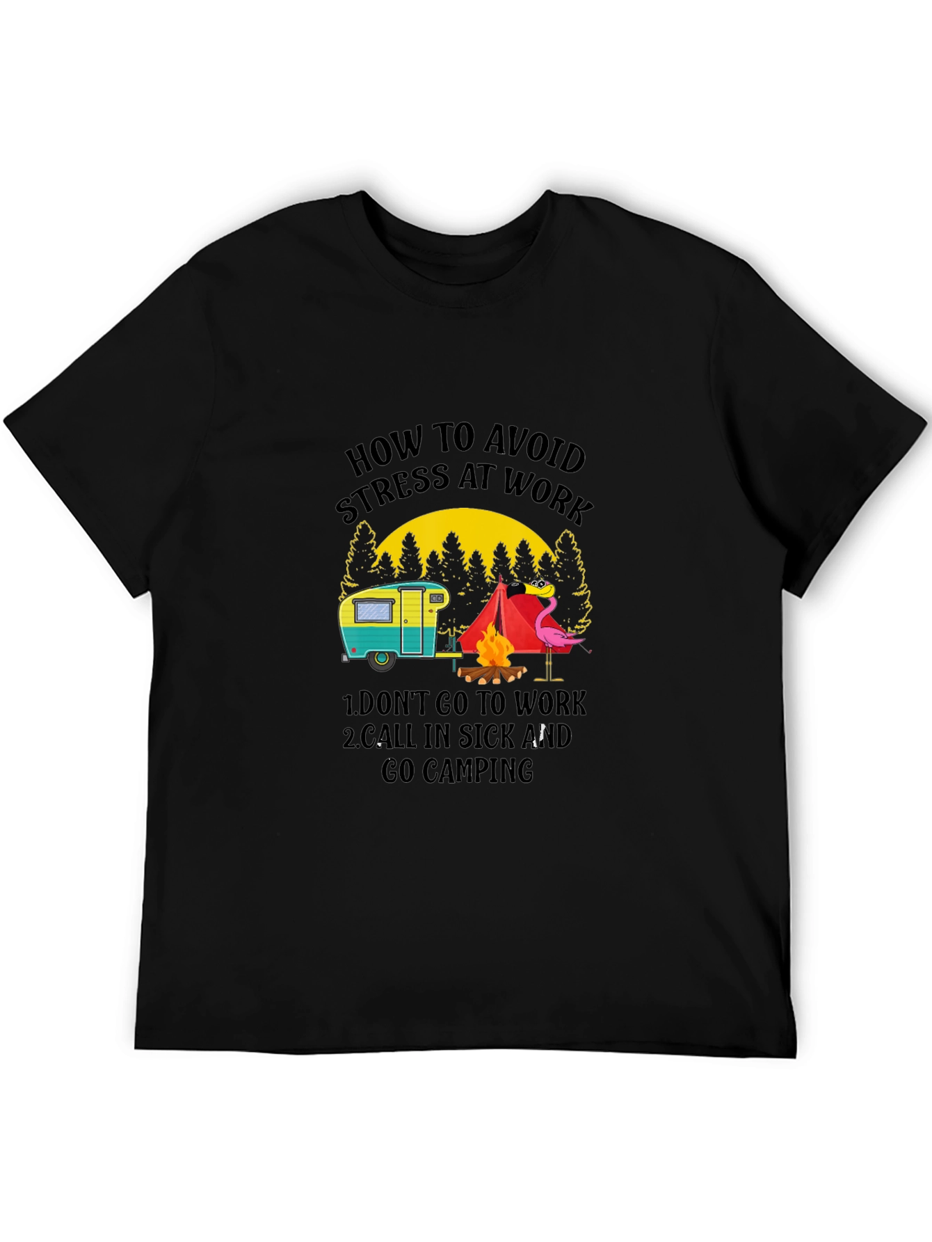 Avoid Stress Camping T-Shirt
