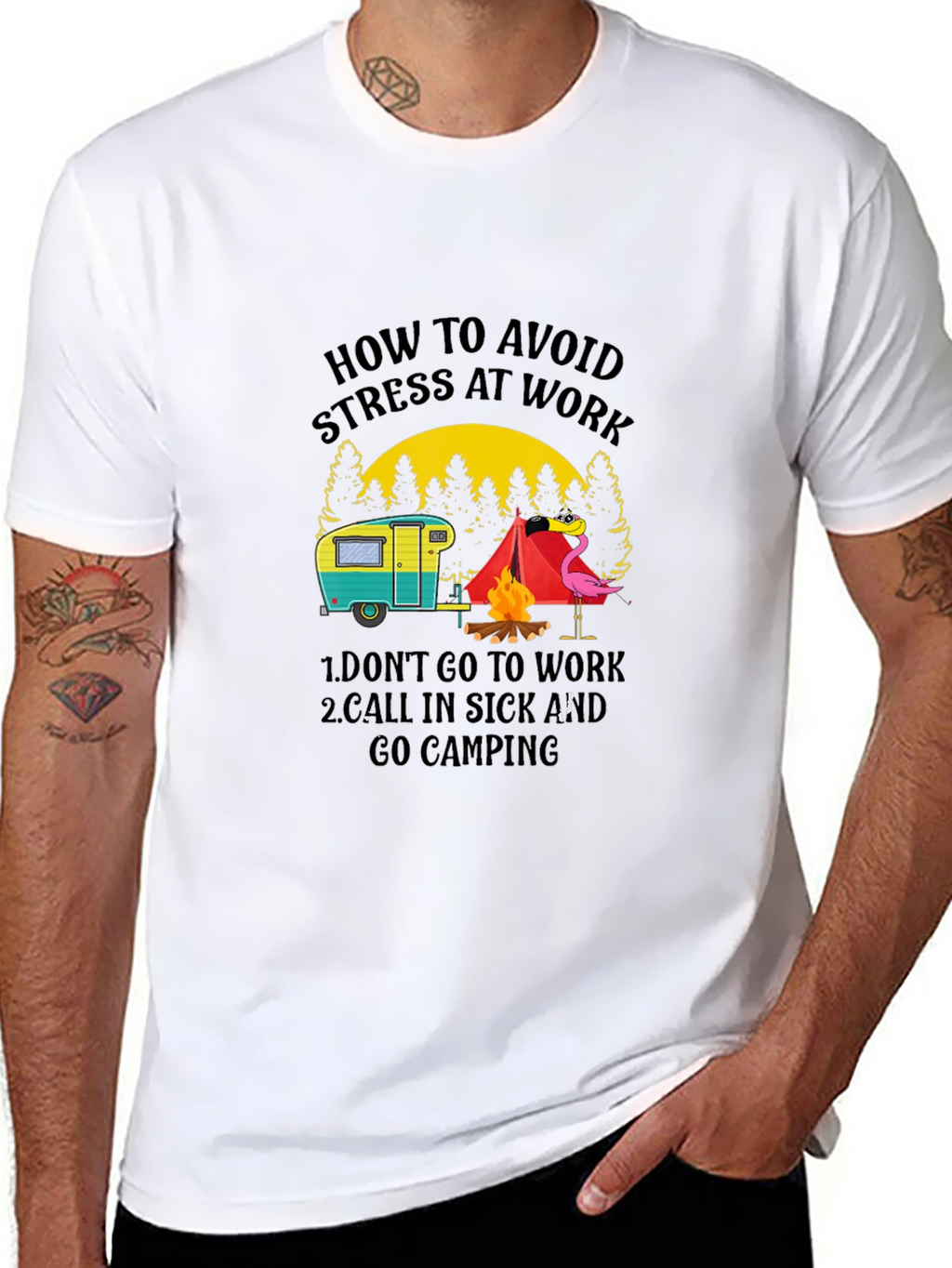 Avoid Stress Camping T-Shirt