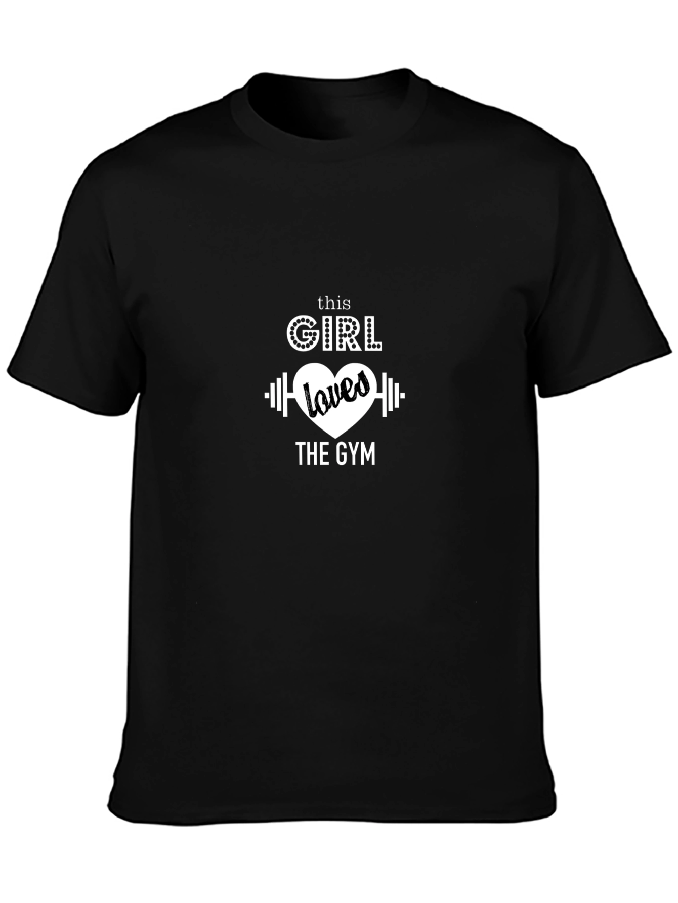 Gym Lover Black T-Shirt