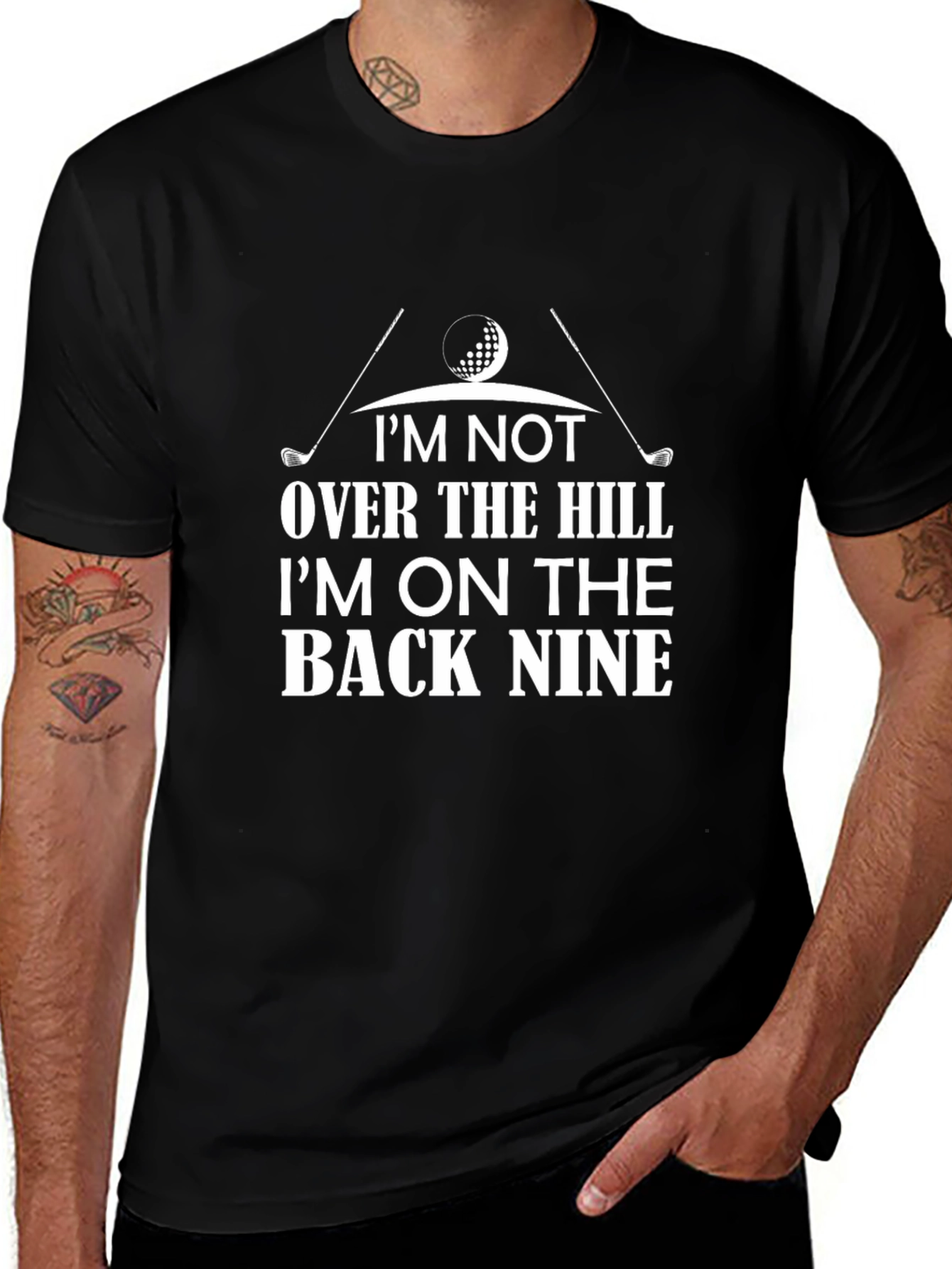 Funny Golf T-Shirt - Im On The Back Nine