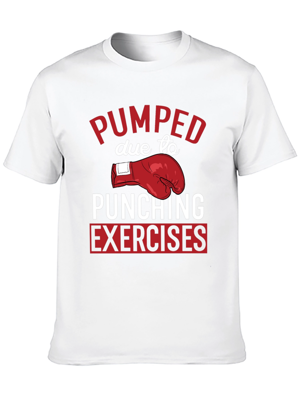 Pumped Punching Exercises Graphic Tee - Black
