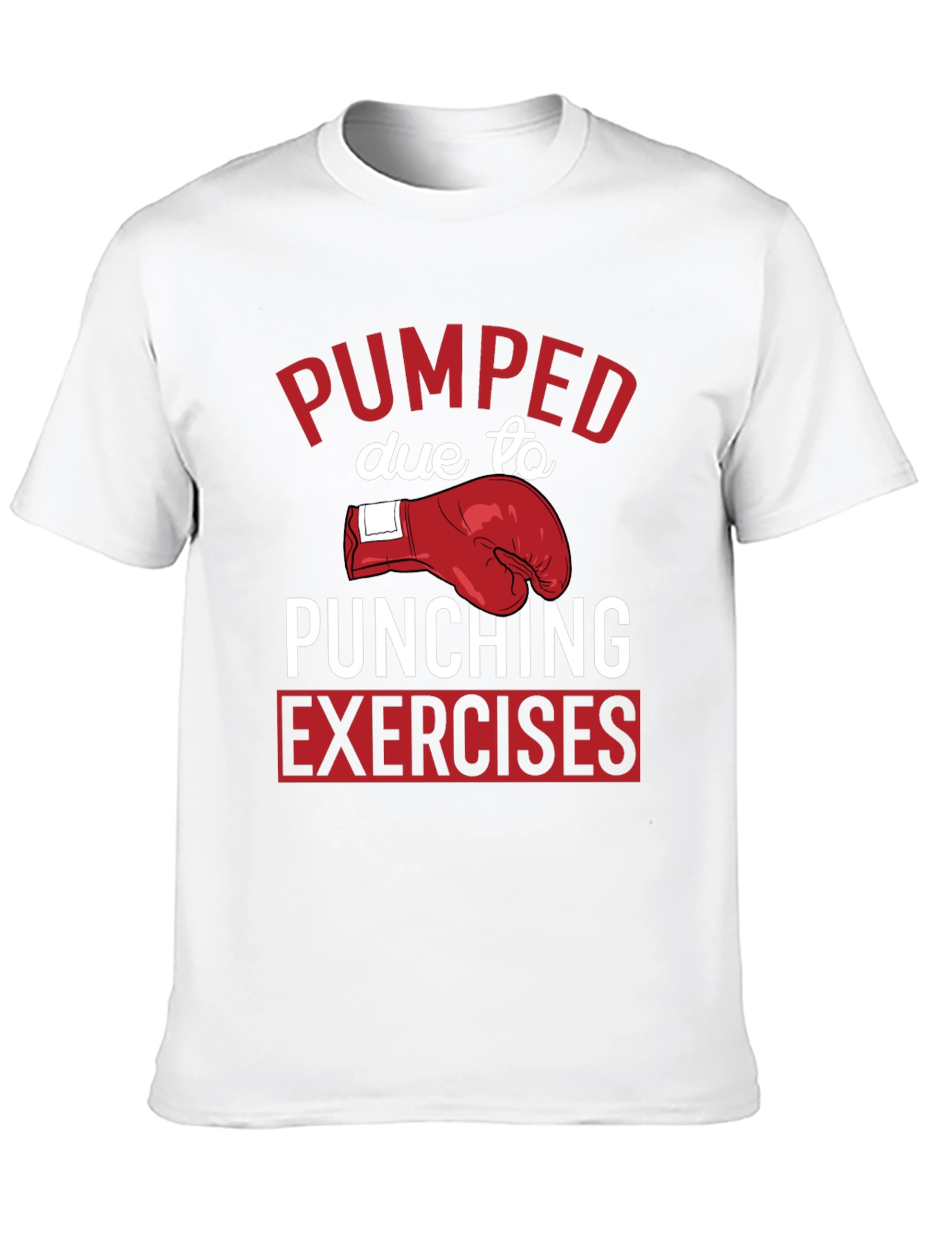 Pumped Punching Exercises Graphic Tee - Black