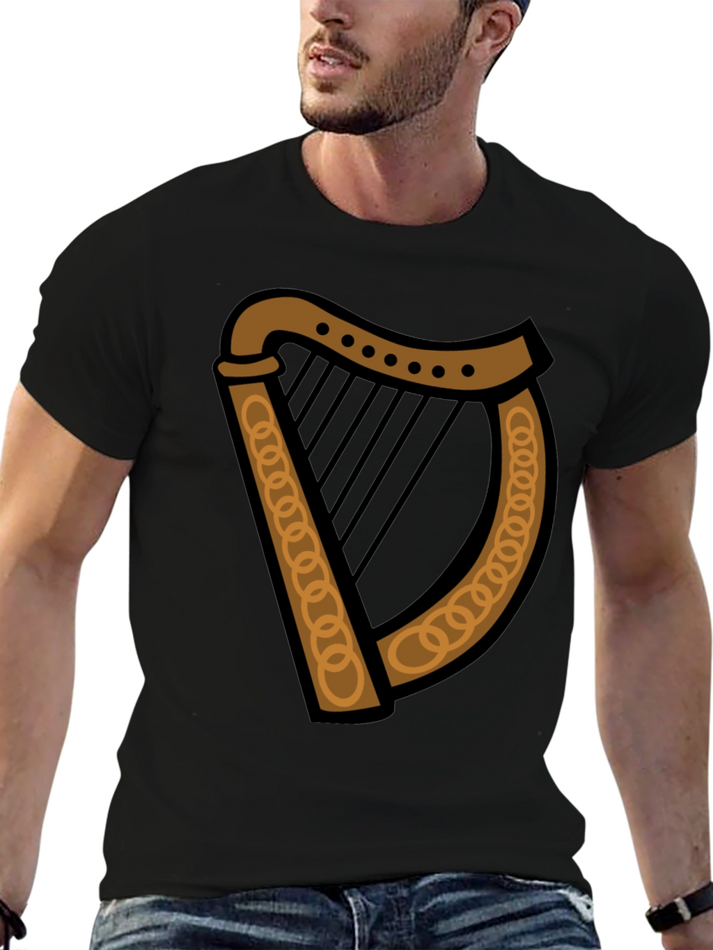 Irish Harp Graphic Tee - St. Patricks Day