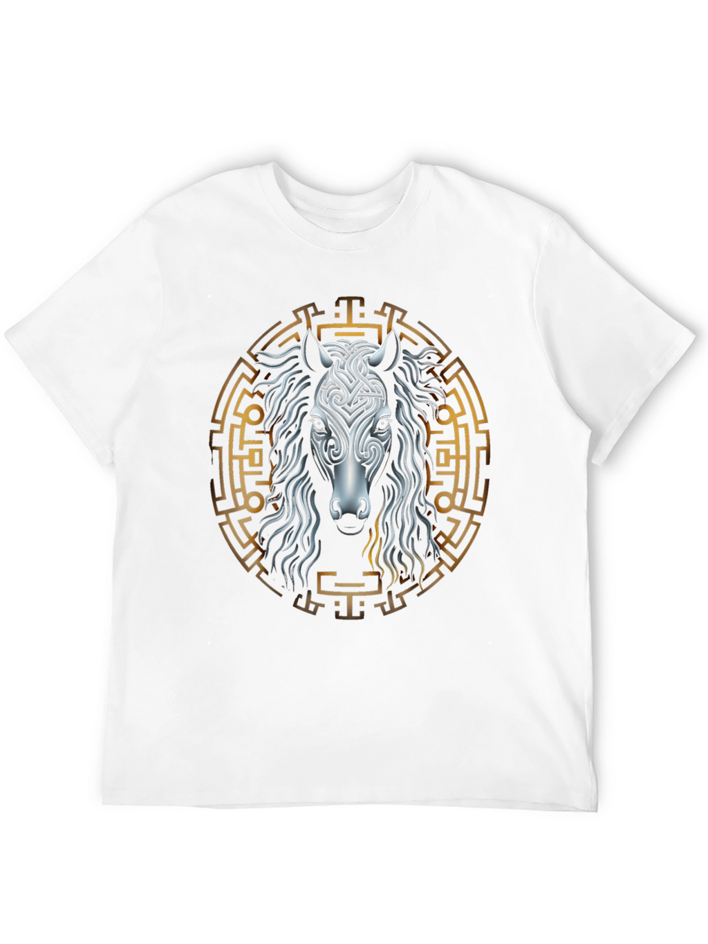 Celtic Horse Graphic Tee - Black