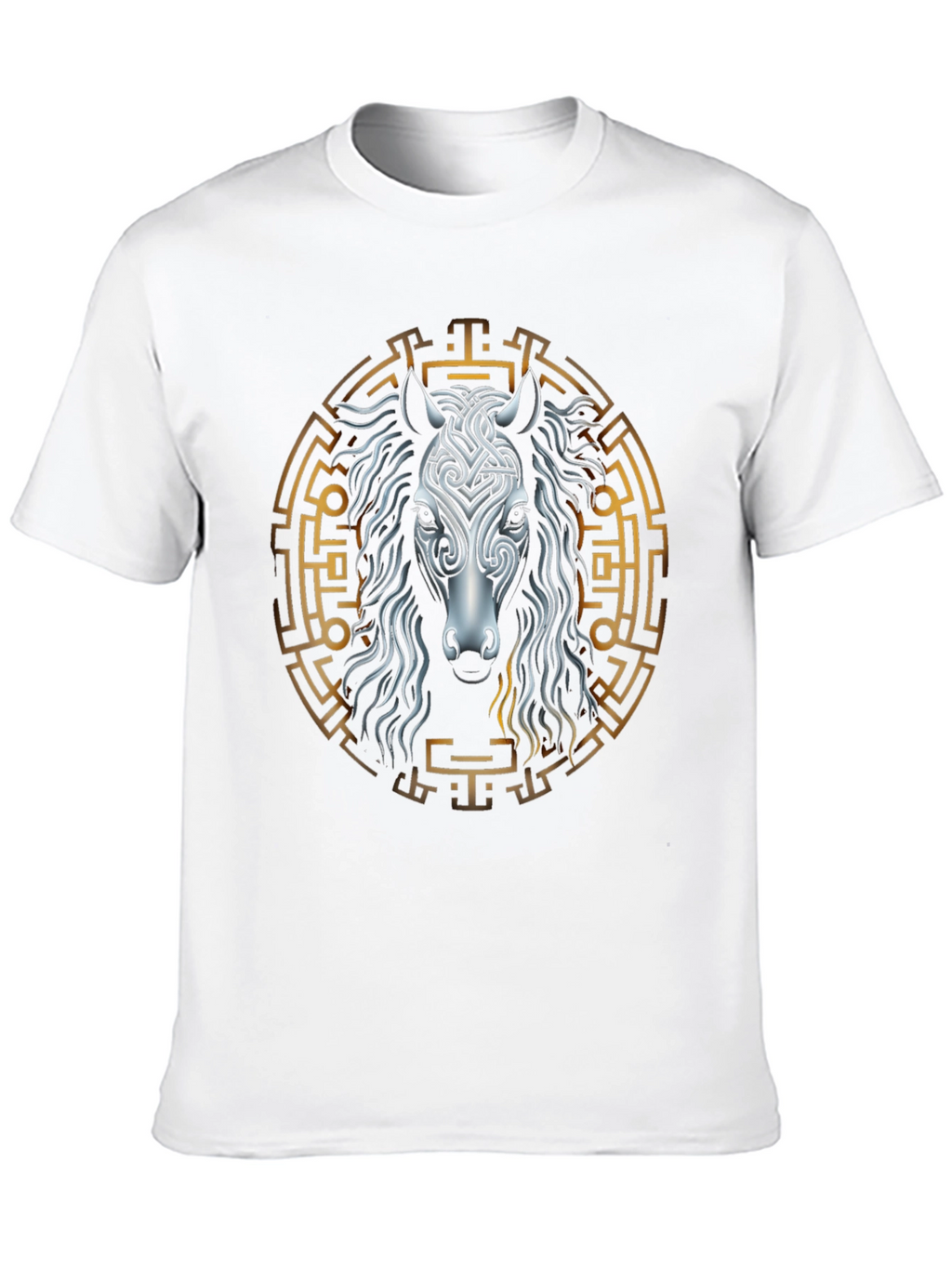 Celtic Horse Graphic Tee - Black
