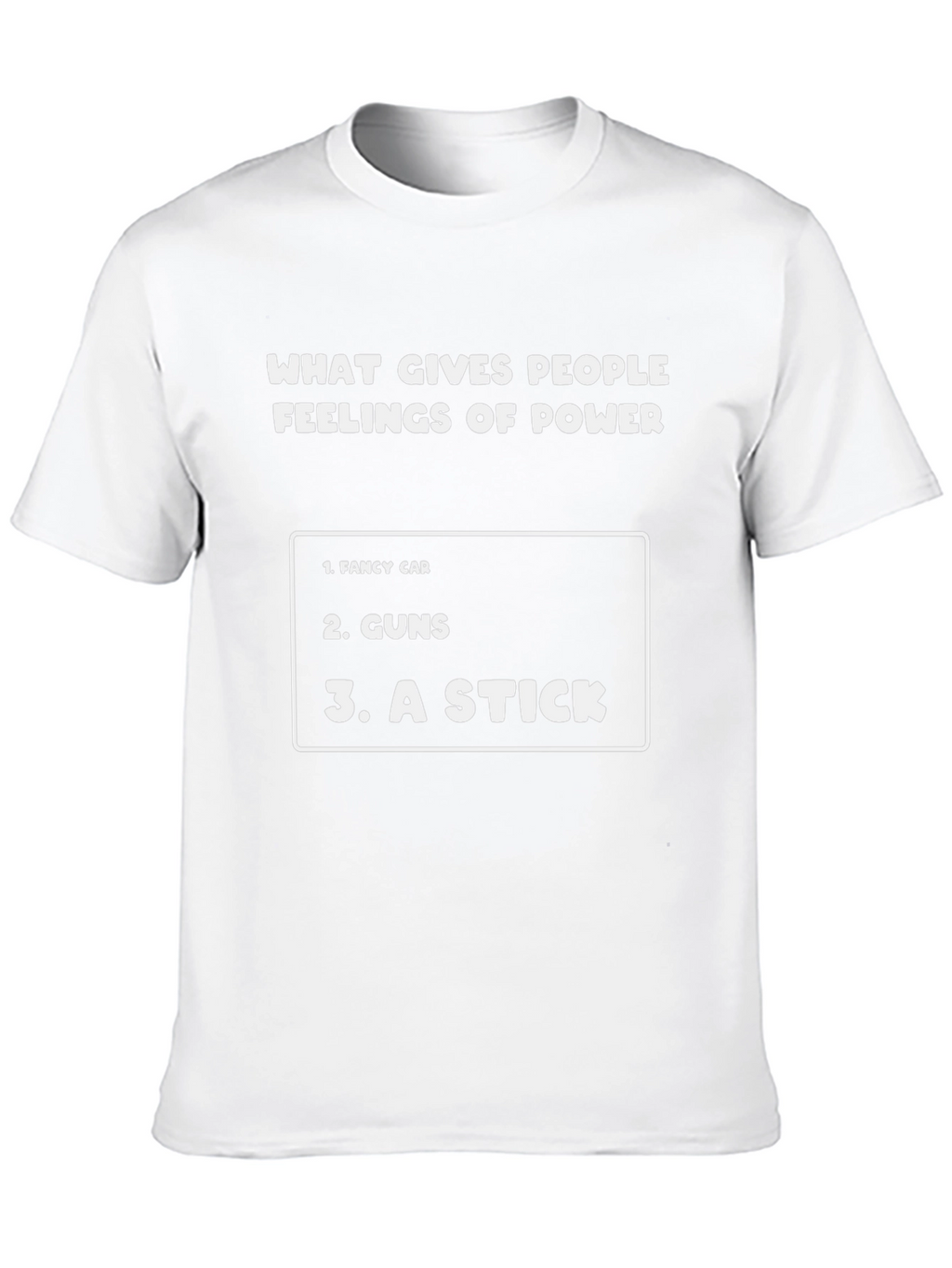 Funny Feelings of Power Graphic T-Shirt