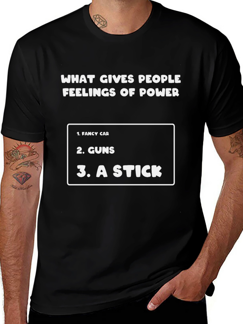 Funny Feelings of Power Graphic T-Shirt