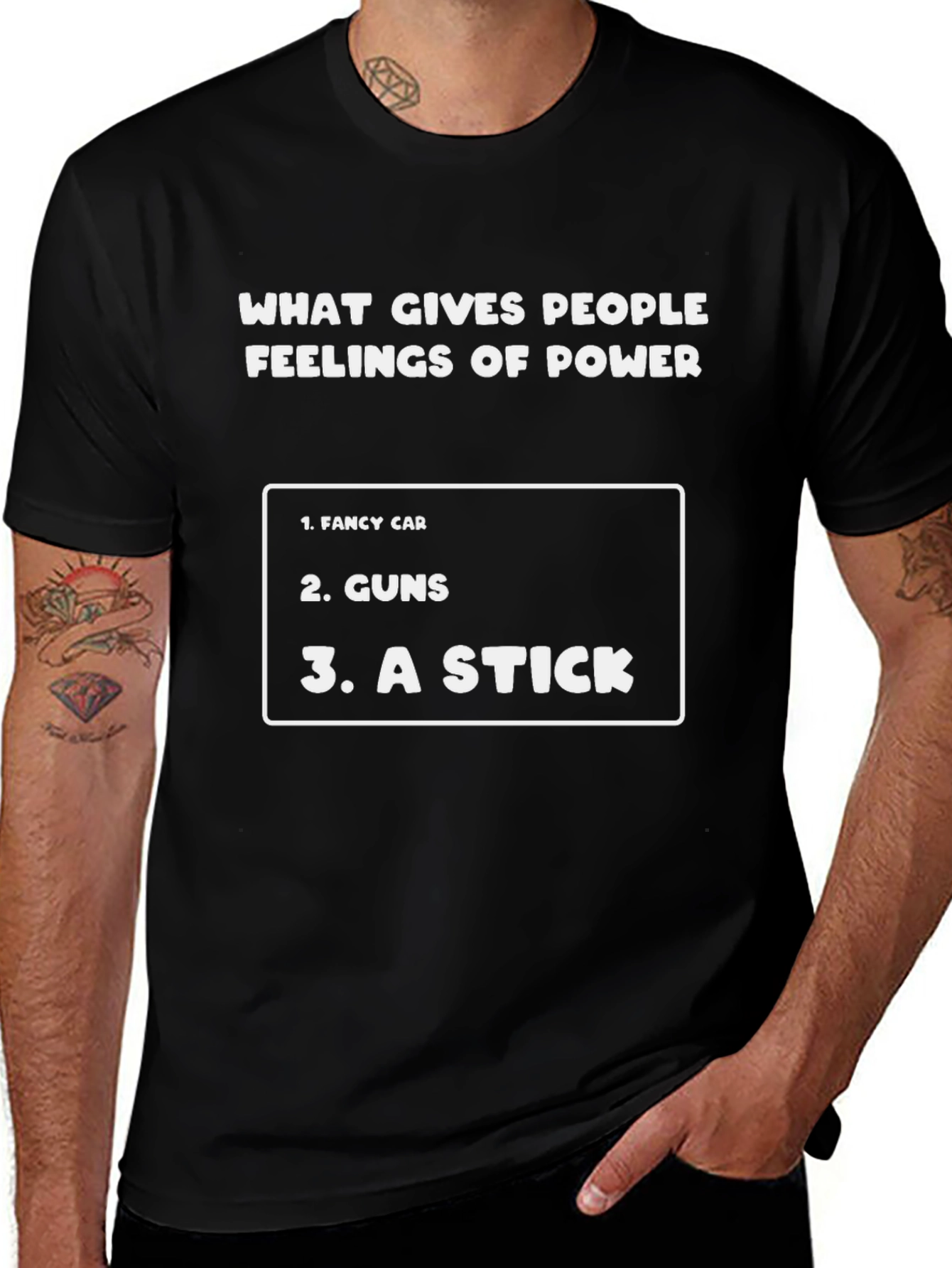 Funny Feelings of Power Graphic T-Shirt