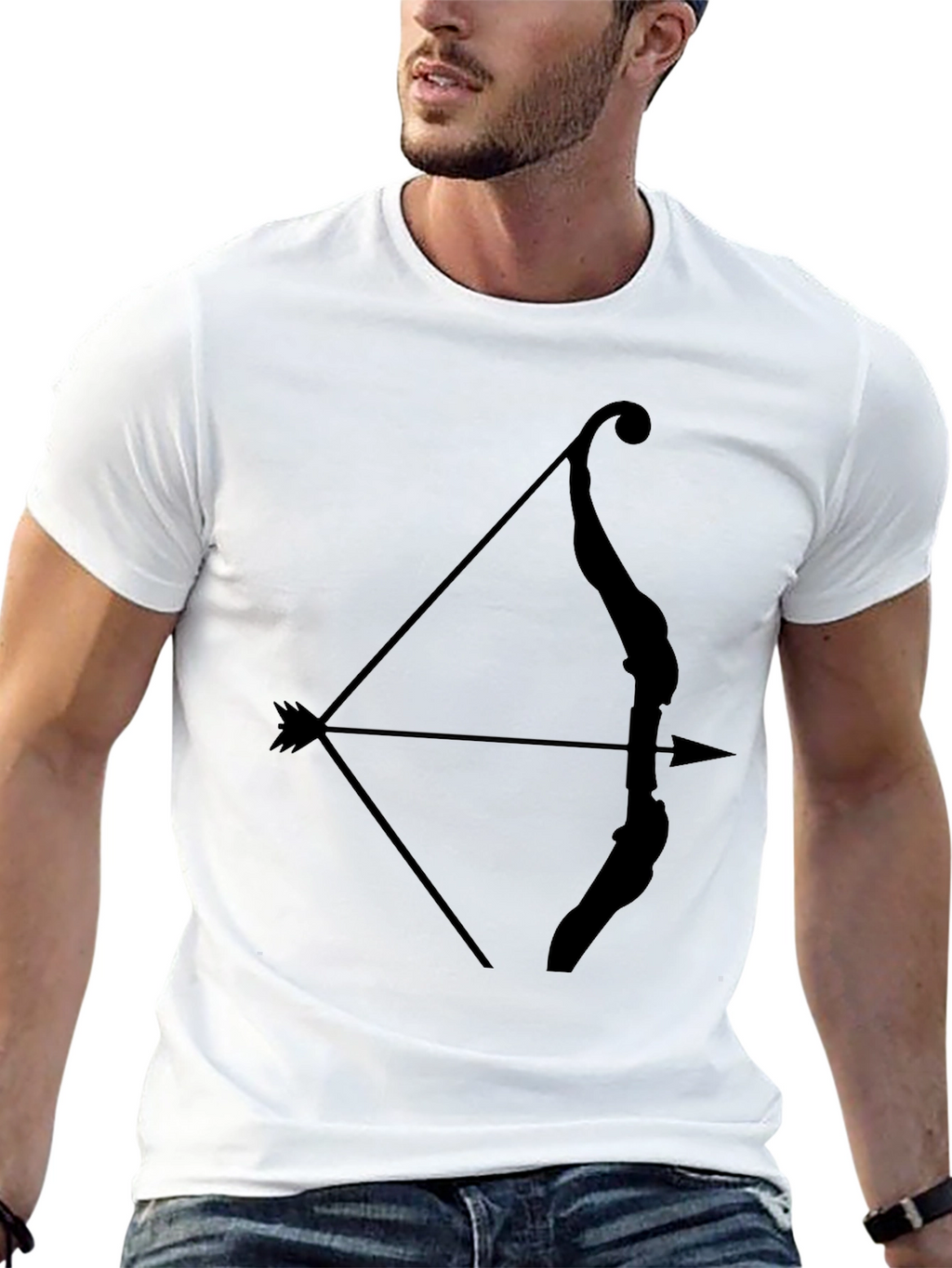 Archer Bow Graphic Tee - Mens Black T-Shirt