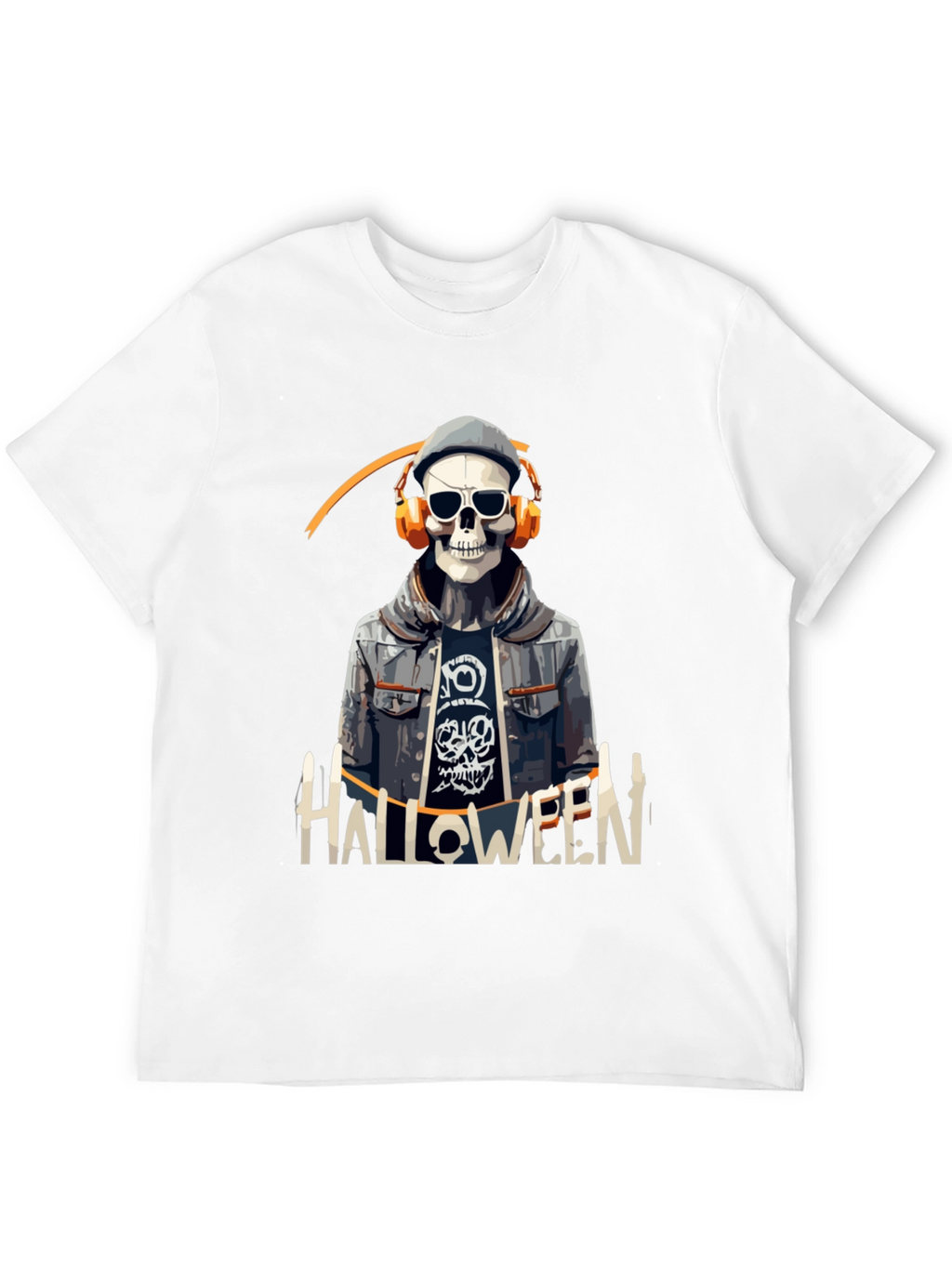Skull Halloween DJ Graphic Tee