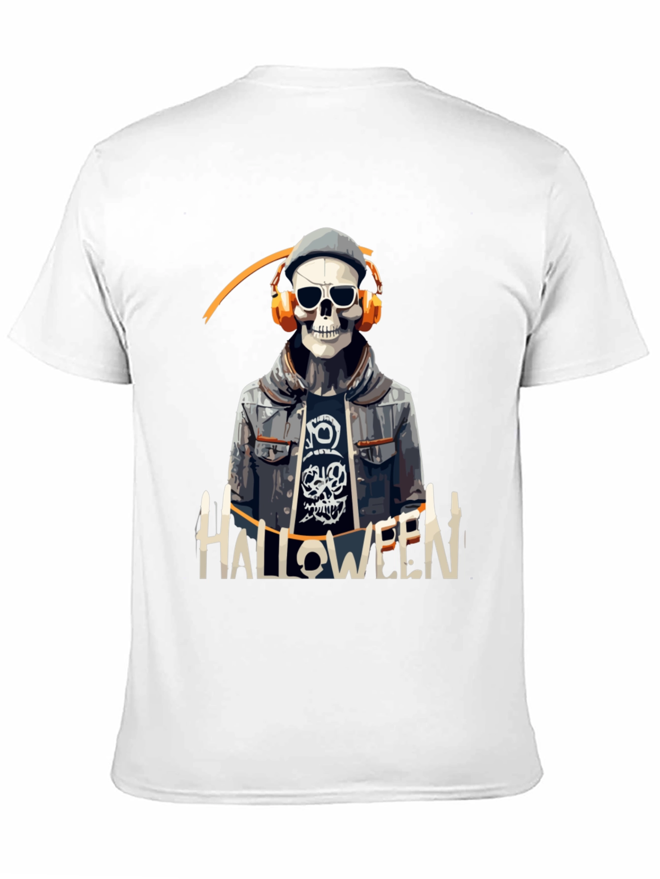 Skull Halloween DJ Graphic Tee