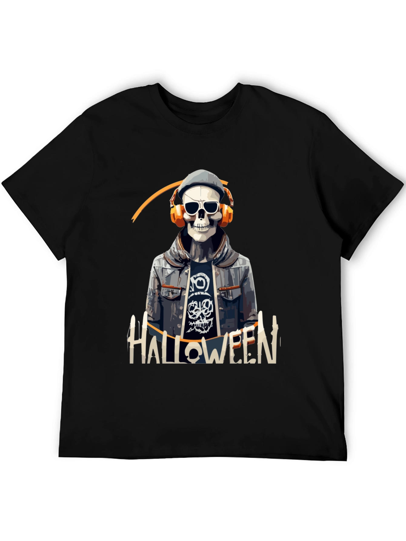 Skull Halloween DJ Graphic Tee