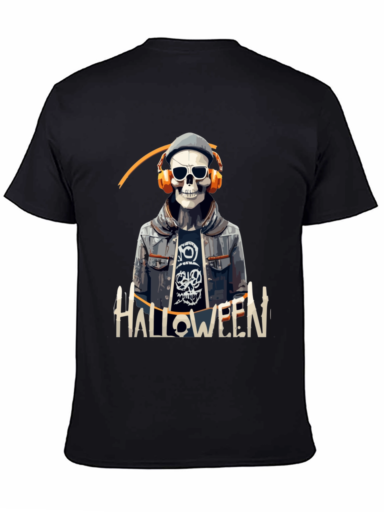 Skull Halloween DJ Graphic Tee