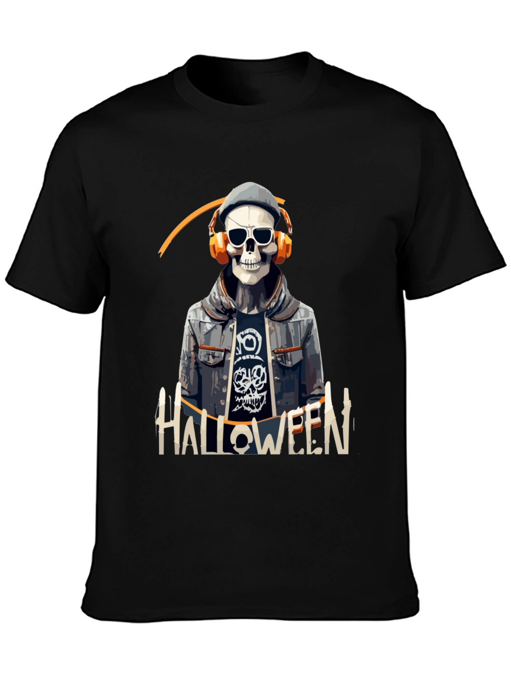 Skull Halloween DJ Graphic Tee