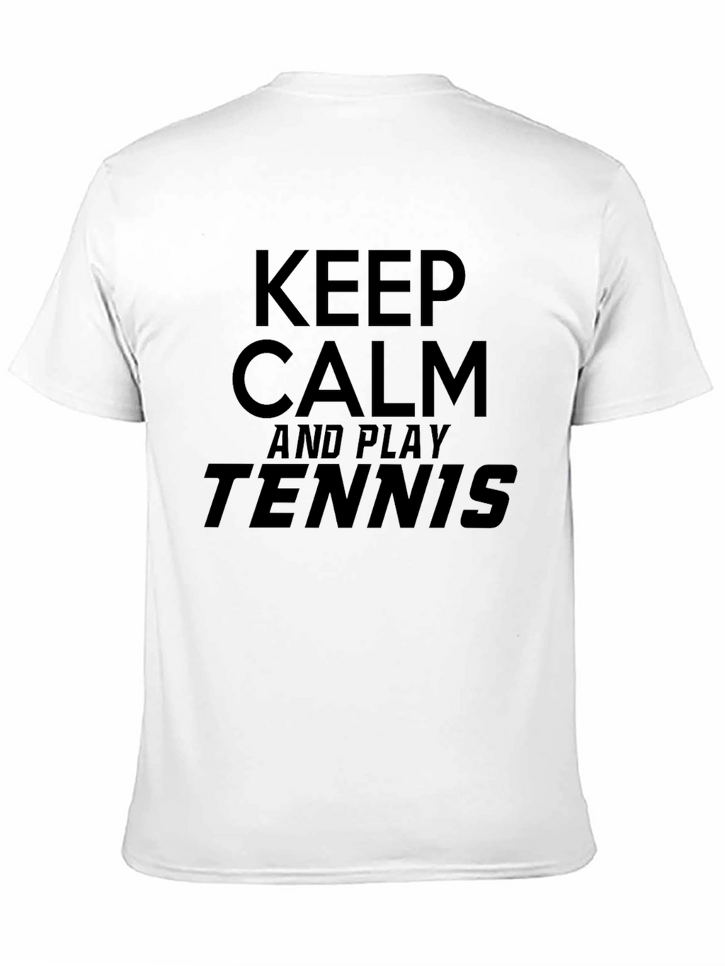 Keep Calm and Play Tennis T-Shirt - Black