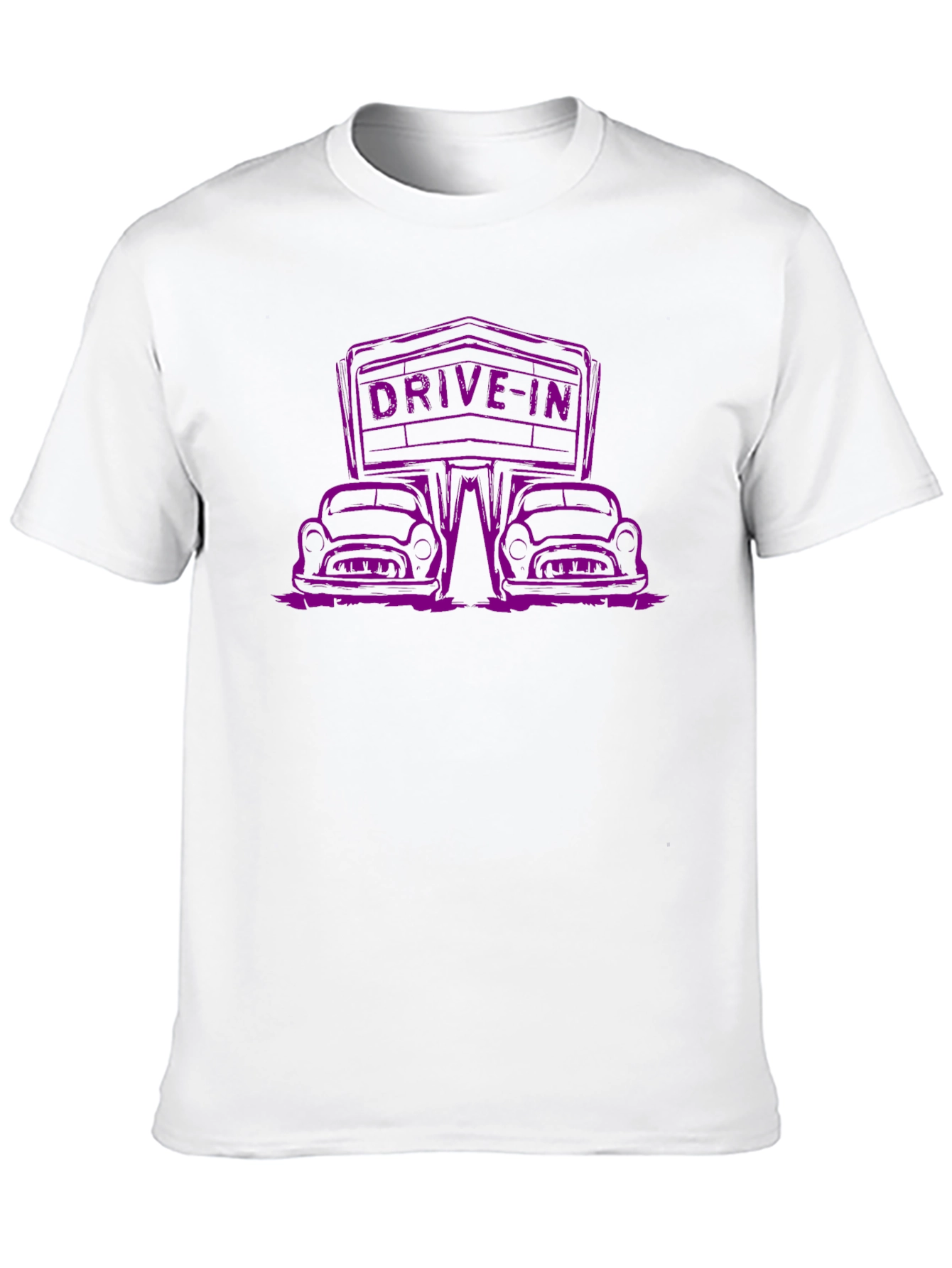 Drive-In Movie Black Graphic Tee