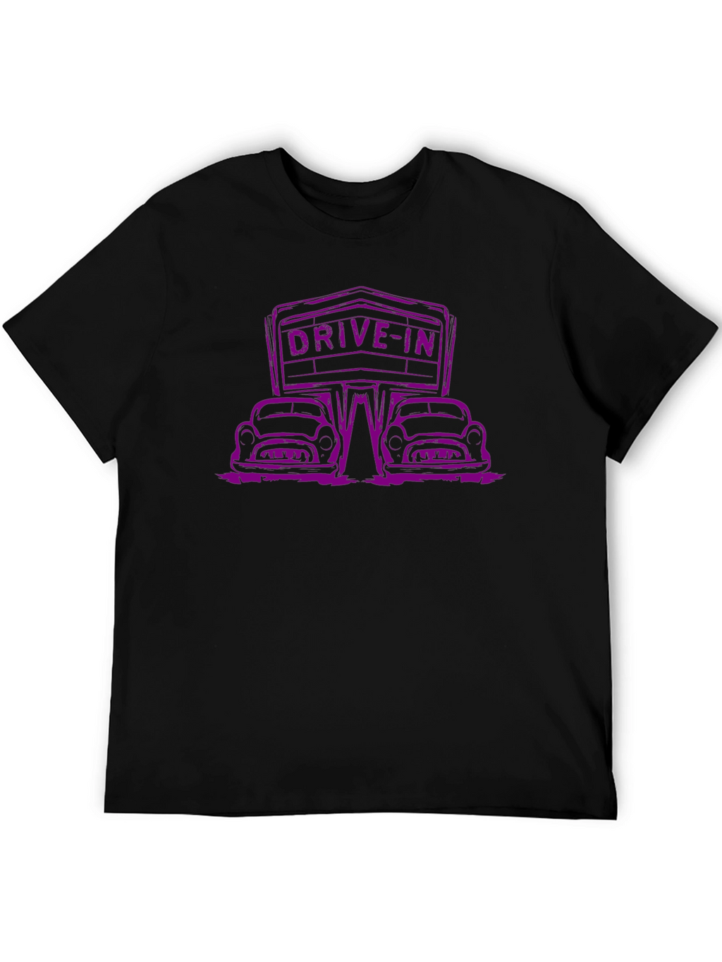 Drive-In Movie Black Graphic Tee