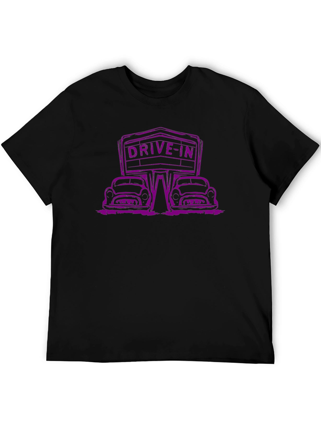 Drive-In Movie Black Graphic Tee