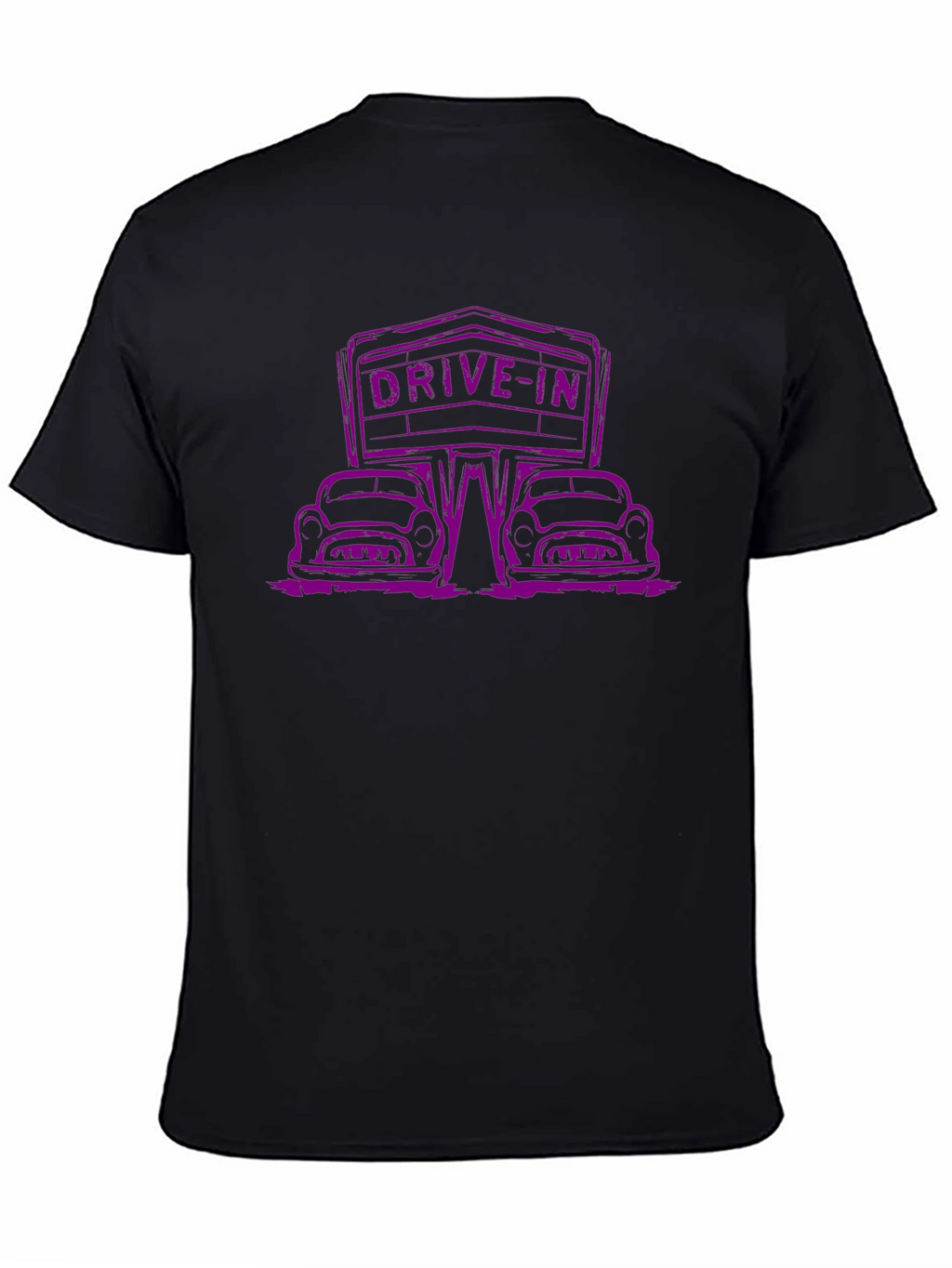 Drive-In Movie Black Graphic Tee
