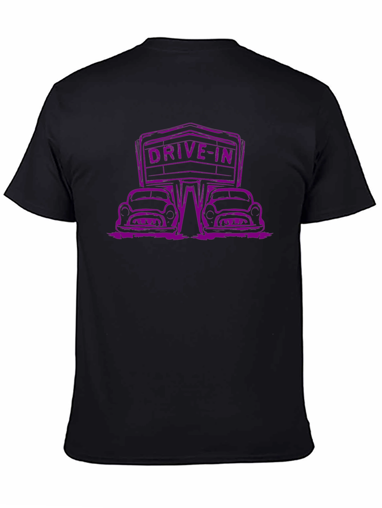 Drive-In Movie Black Graphic Tee