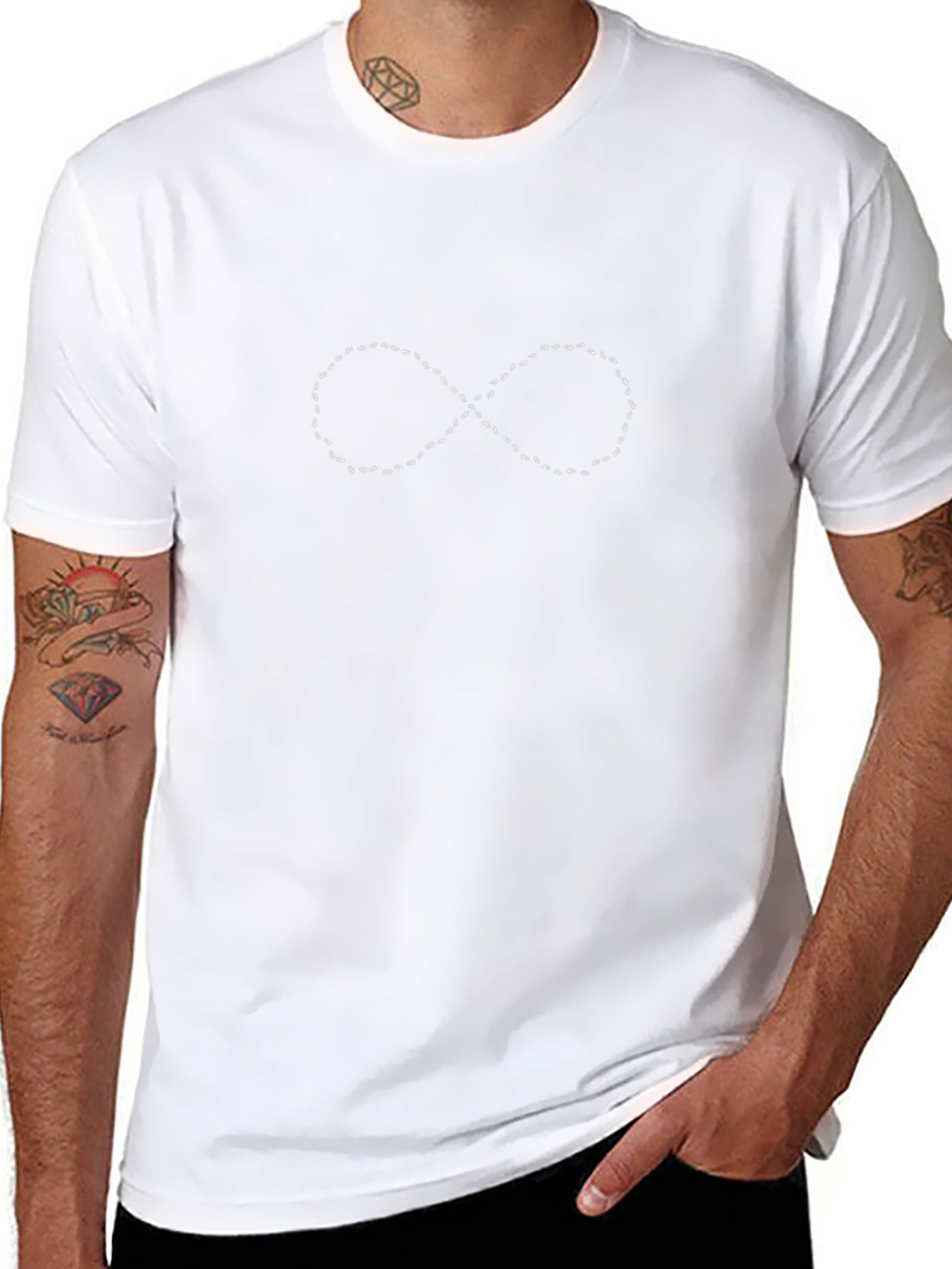 Infinity Symbol Black T-Shirt