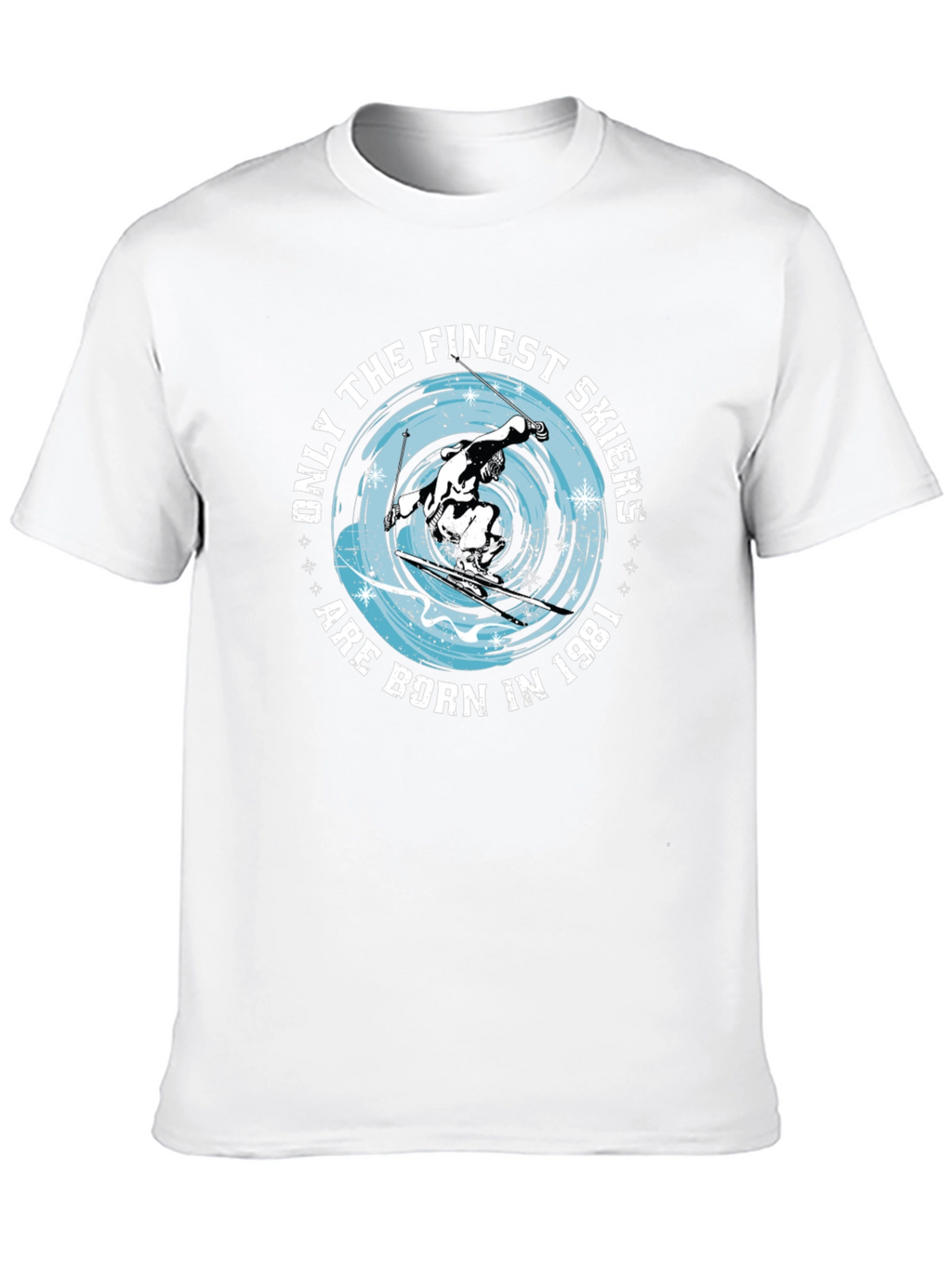 Finest Skiers Born in 1981 Black T-Shirt