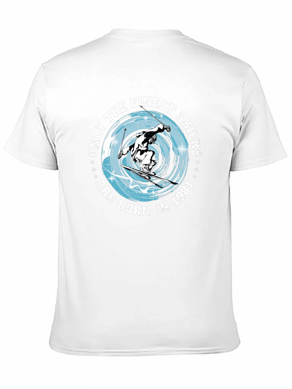 Finest Skiers Born in 1981 Black T-Shirt