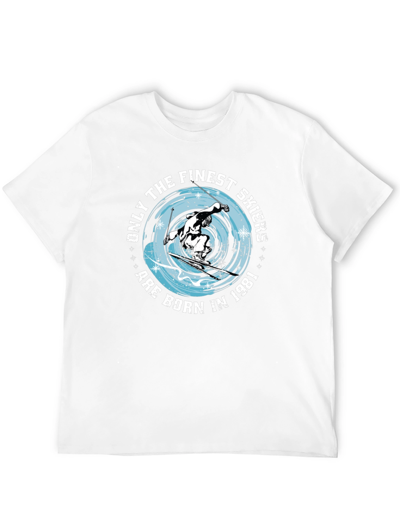 Finest Skiers Born in 1981 Black T-Shirt