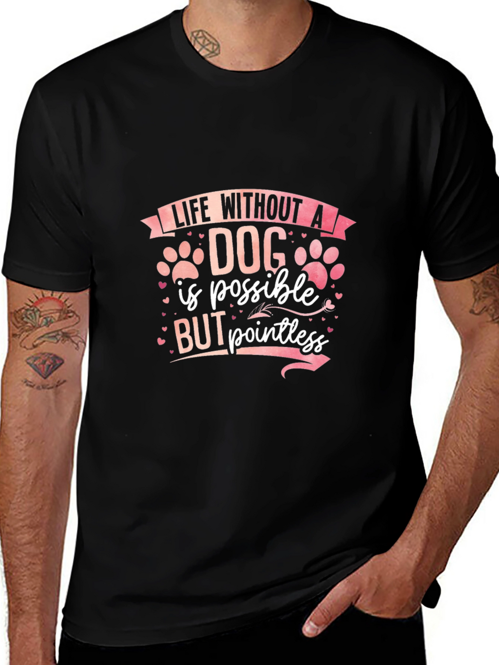 Dog Lover Tee: Life Without a Dog is Pointless