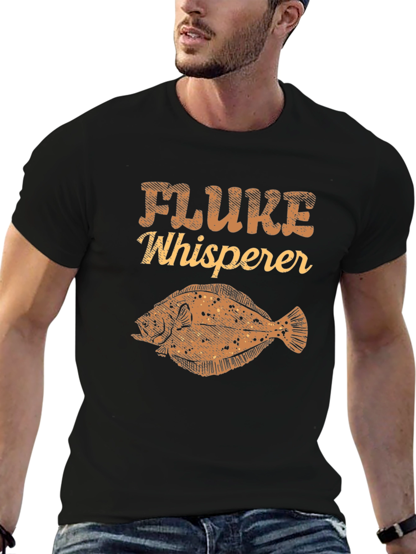 Fluke Whisperer Graphic Tee - Black Cotton T-Shirt
