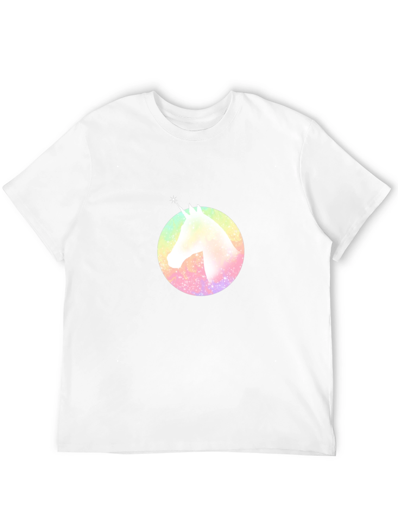 Rainbow Unicorn Graphic T-Shirt - Black