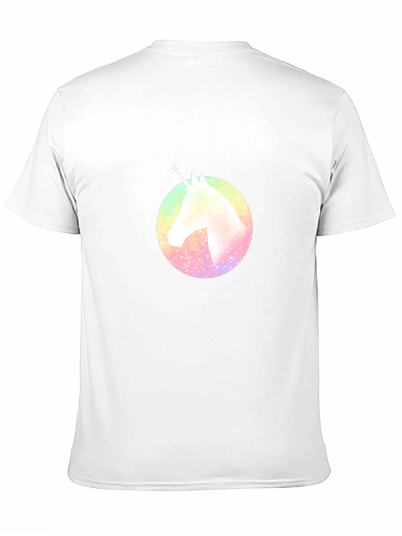 Rainbow Unicorn Graphic T-Shirt - Black